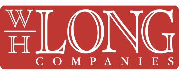A red sign with white text that reads "W Long Companies".